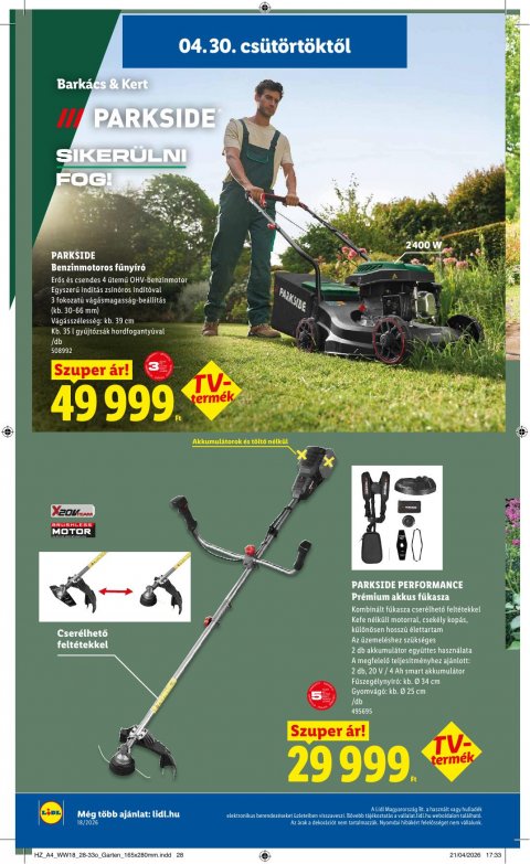 LIDL akciós újság