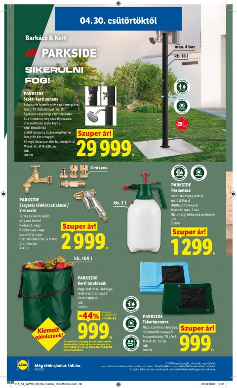 LIDL akciós újság