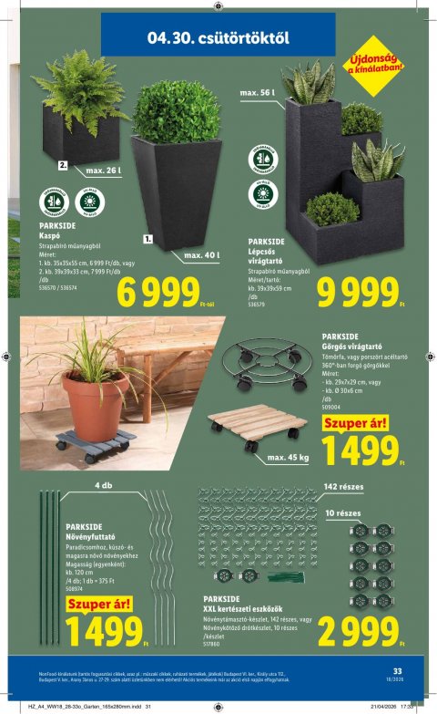 LIDL akciós újság