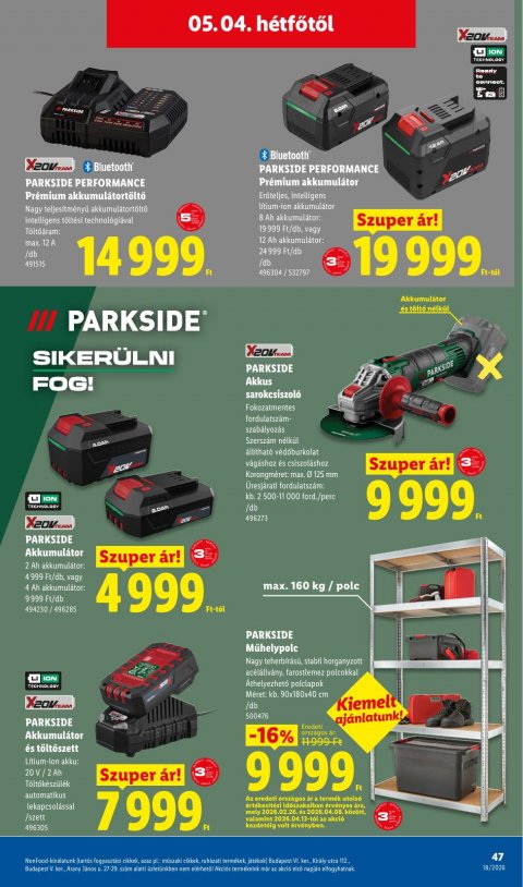 LIDL akciós újság