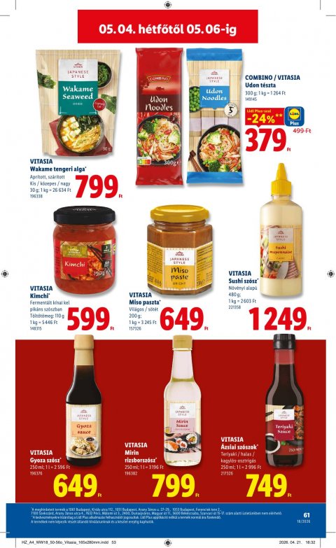 LIDL akciós újság