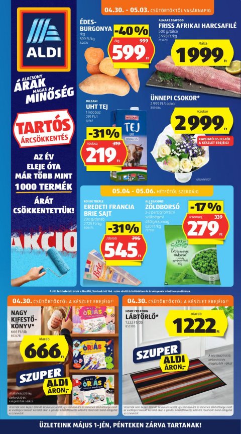 ALDI akciós újság od 30. 4. 2026 do 6. 5. 2026