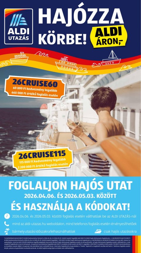 ALDI Utazás akciós újság od 30. 4. 2026 do 30. 4. 2026