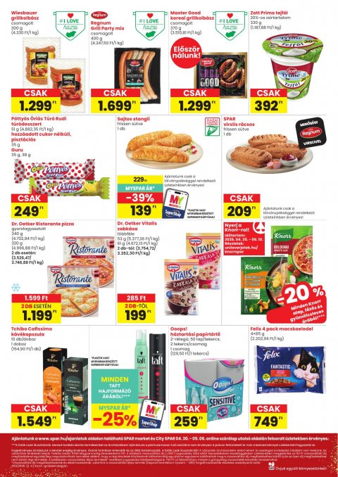 SPAR Market és City Spar akciós újság