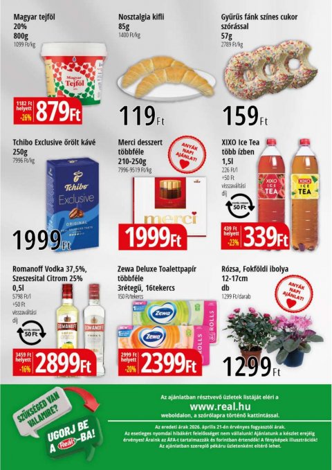 REAL Bevásárló hétvége akciós újság