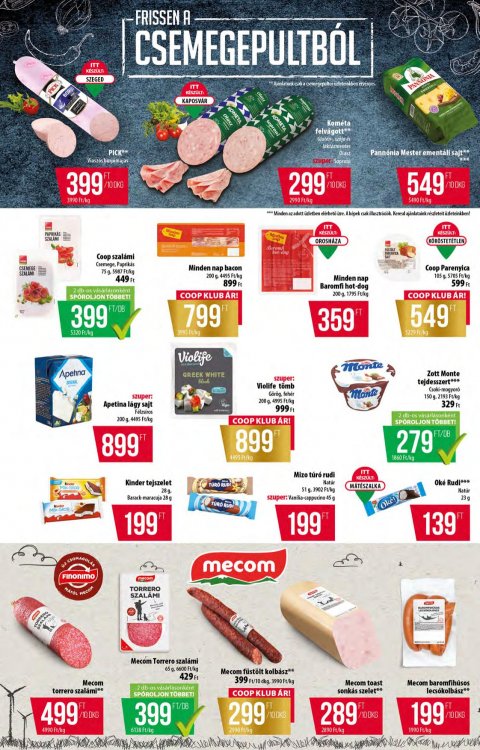 COOP országos akciós újság