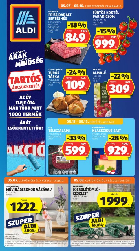 ALDI akciós újság od 7. 5. 2026 do 13. 5. 2026