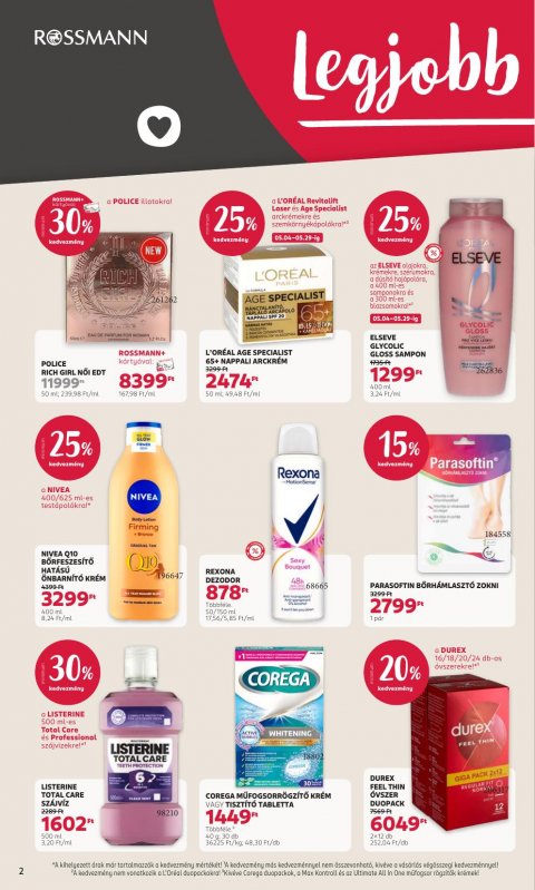ROSSMANN akciós újság