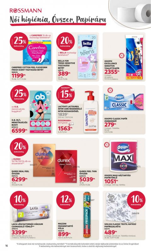 ROSSMANN akciós újság