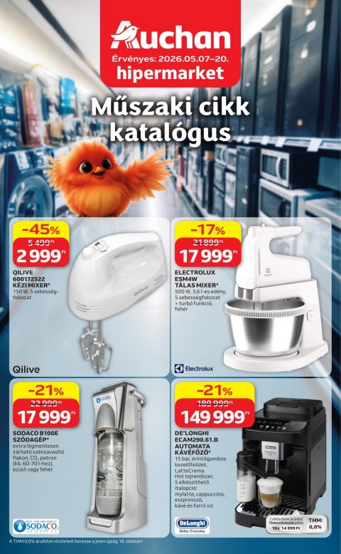 AUCHAN Hipermarket Elektonikai akciós újság od 7. 5. 2026 do 20. 5. 2026