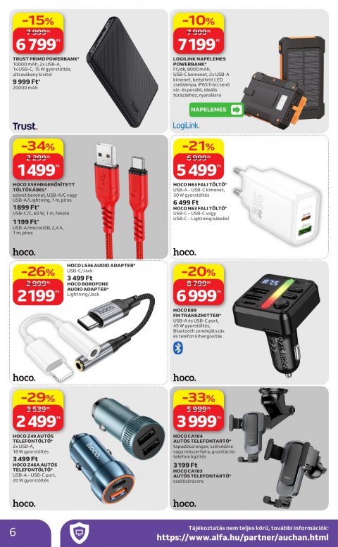 AUCHAN Hipermarket Elektonikai akciós újság