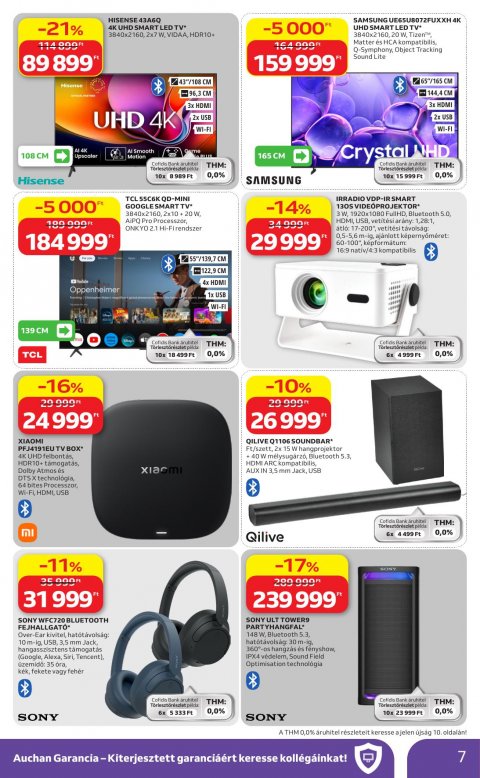 AUCHAN Hipermarket Elektonikai akciós újság