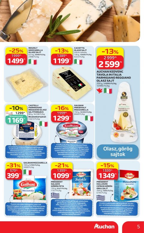AUCHAN Hipermarket Nemzetközi konyha akciós újság