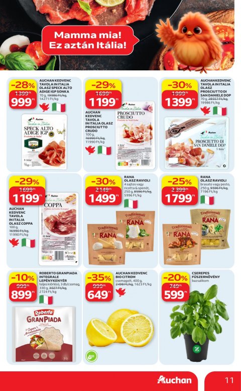AUCHAN Hipermarket Nemzetközi konyha akciós újság