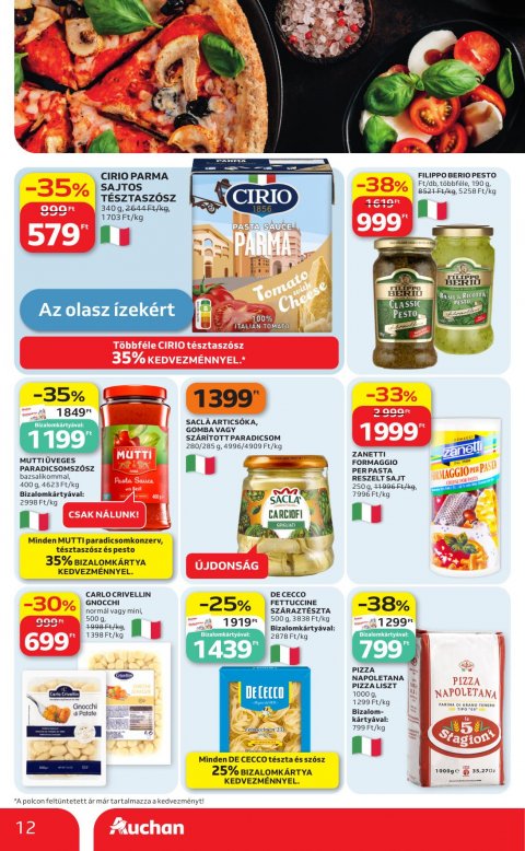 AUCHAN Hipermarket Nemzetközi konyha akciós újság