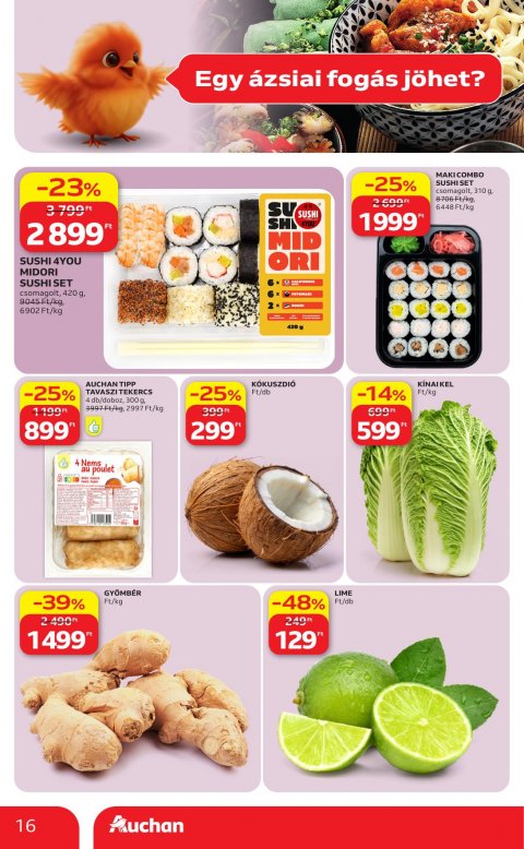 AUCHAN Hipermarket Nemzetközi konyha akciós újság