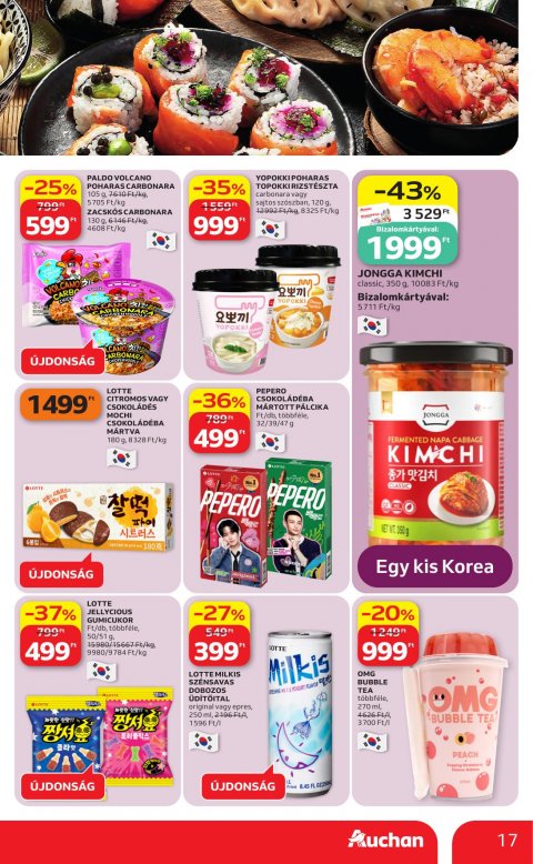 AUCHAN Hipermarket Nemzetközi konyha akciós újság