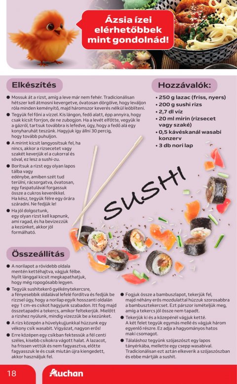 AUCHAN Hipermarket Nemzetközi konyha akciós újság
