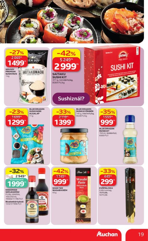 AUCHAN Hipermarket Nemzetközi konyha akciós újság