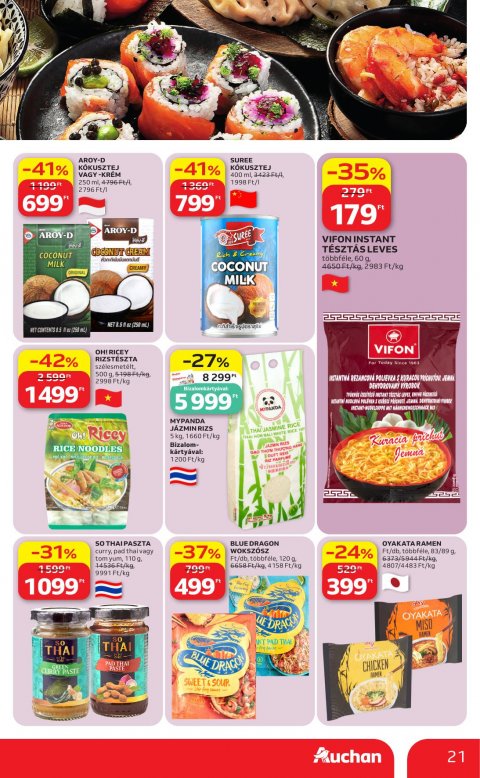 AUCHAN Hipermarket Nemzetközi konyha akciós újság