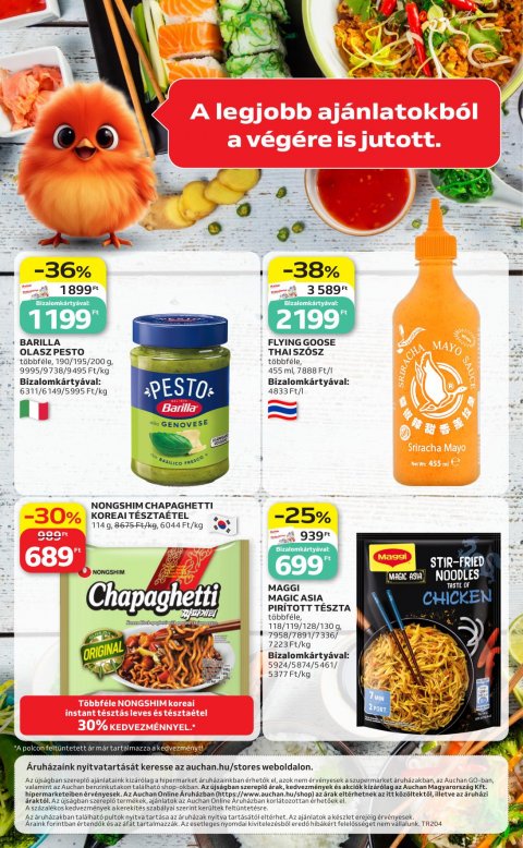 AUCHAN Hipermarket Nemzetközi konyha akciós újság