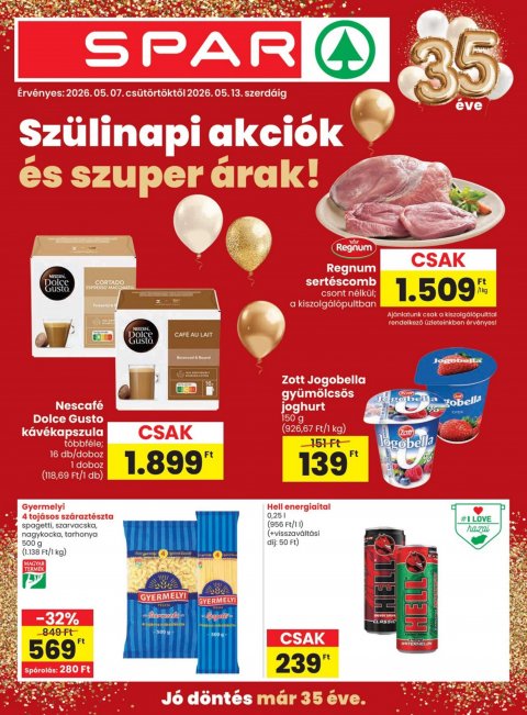 SPAR akciós újság od 7. 5. 2026 do 13. 5. 2026