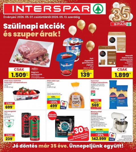 INTERSPAR akciós újság od 7. 5. 2026 do 13. 5. 2026