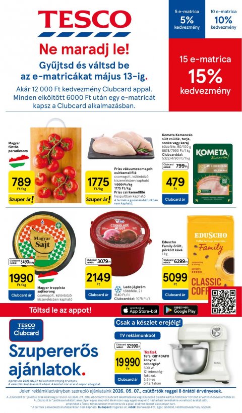 TESCO Hipermarket akciós újság od 7. 5. 2026 do 13. 5. 2026