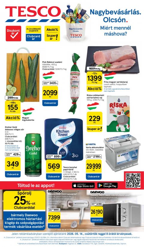 TESCO Hipermarket akciós újság