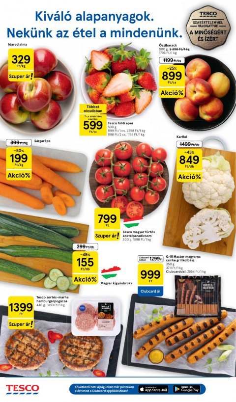 TESCO Szupermarket akciós újság