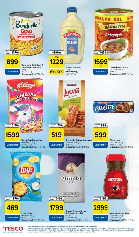 TESCO Szupermarket akciós újság