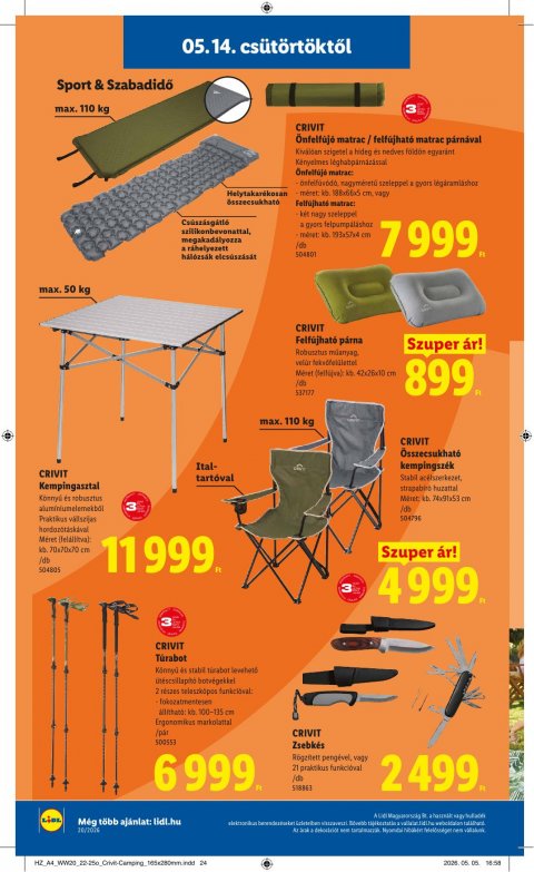 LIDL Nonfood akciós újság