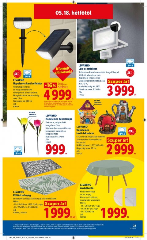 LIDL Nonfood akciós újság