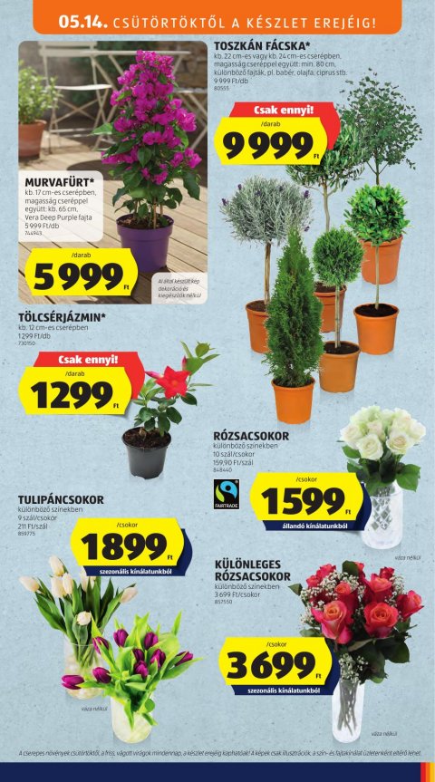 ALDI Középső sor akciós újság