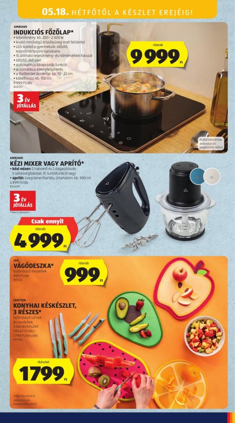 ALDI Középső sor akciós újság
