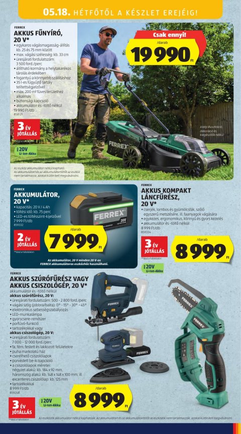 ALDI Középső sor akciós újság