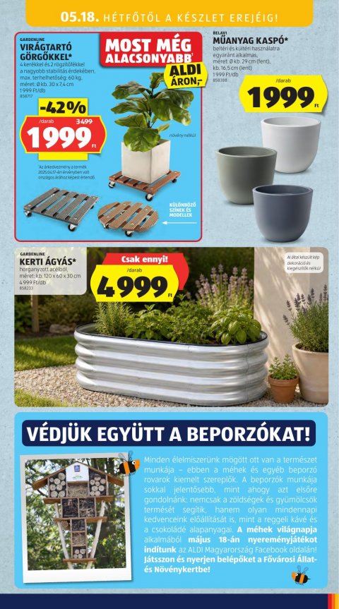 ALDI Középső sor akciós újság