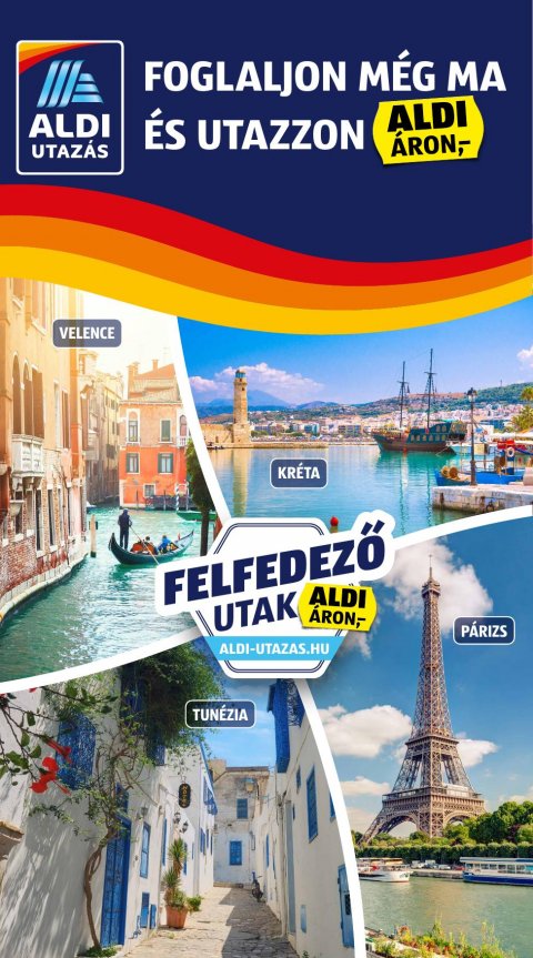 ALDI Utazás akciós újság