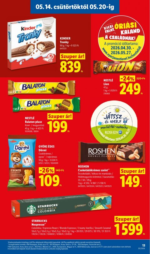 LIDL akciós újság
