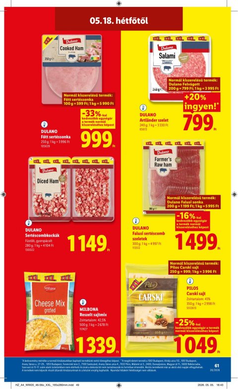 LIDL akciós újság