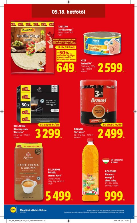 LIDL akciós újság