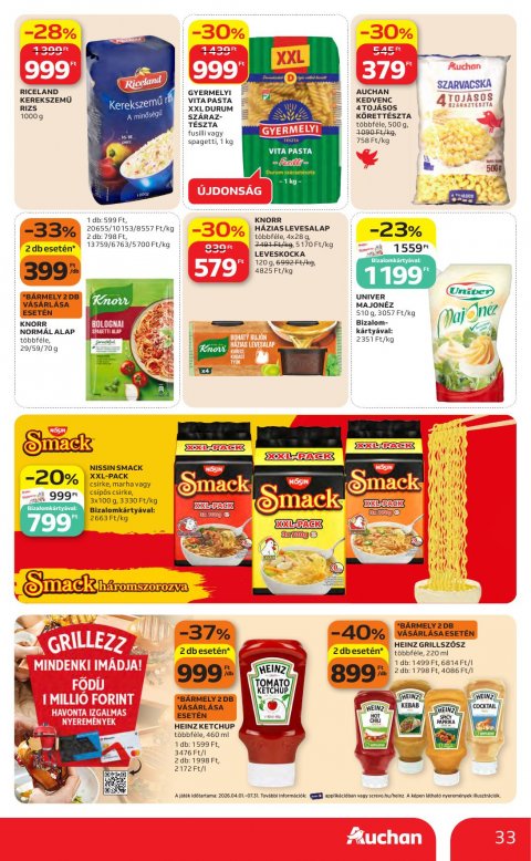 AUCHAN Hipermarket akciós újság