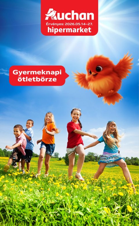 AUCHAN Hipermarket Gyereknap akciós újság od 14. 5. 2026 do 27. 5. 2026