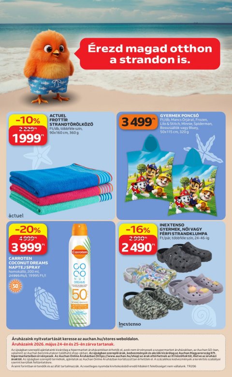 AUCHAN Hipermarket Strand időszak akciós újság