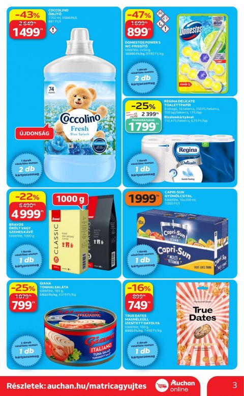 AUCHAN Szupermarket akciós újság