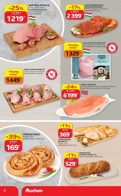 AUCHAN Szupermarket akciós újság