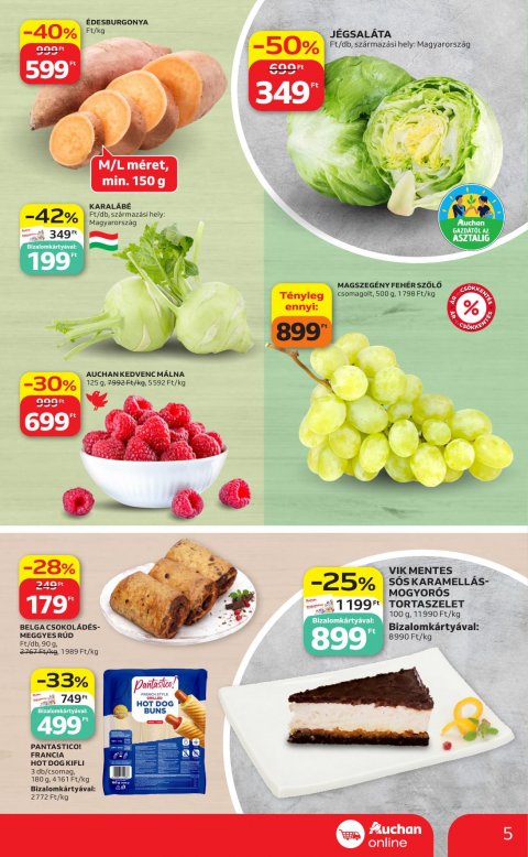 AUCHAN Szupermarket akciós újság