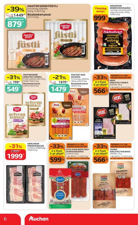 AUCHAN Szupermarket akciós újság