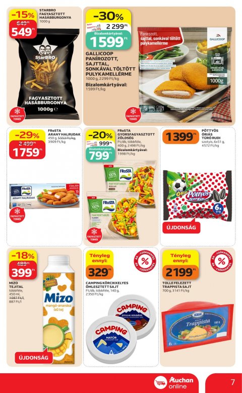 AUCHAN Szupermarket akciós újság