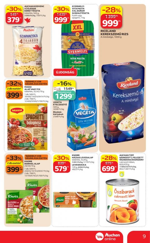 AUCHAN Szupermarket akciós újság